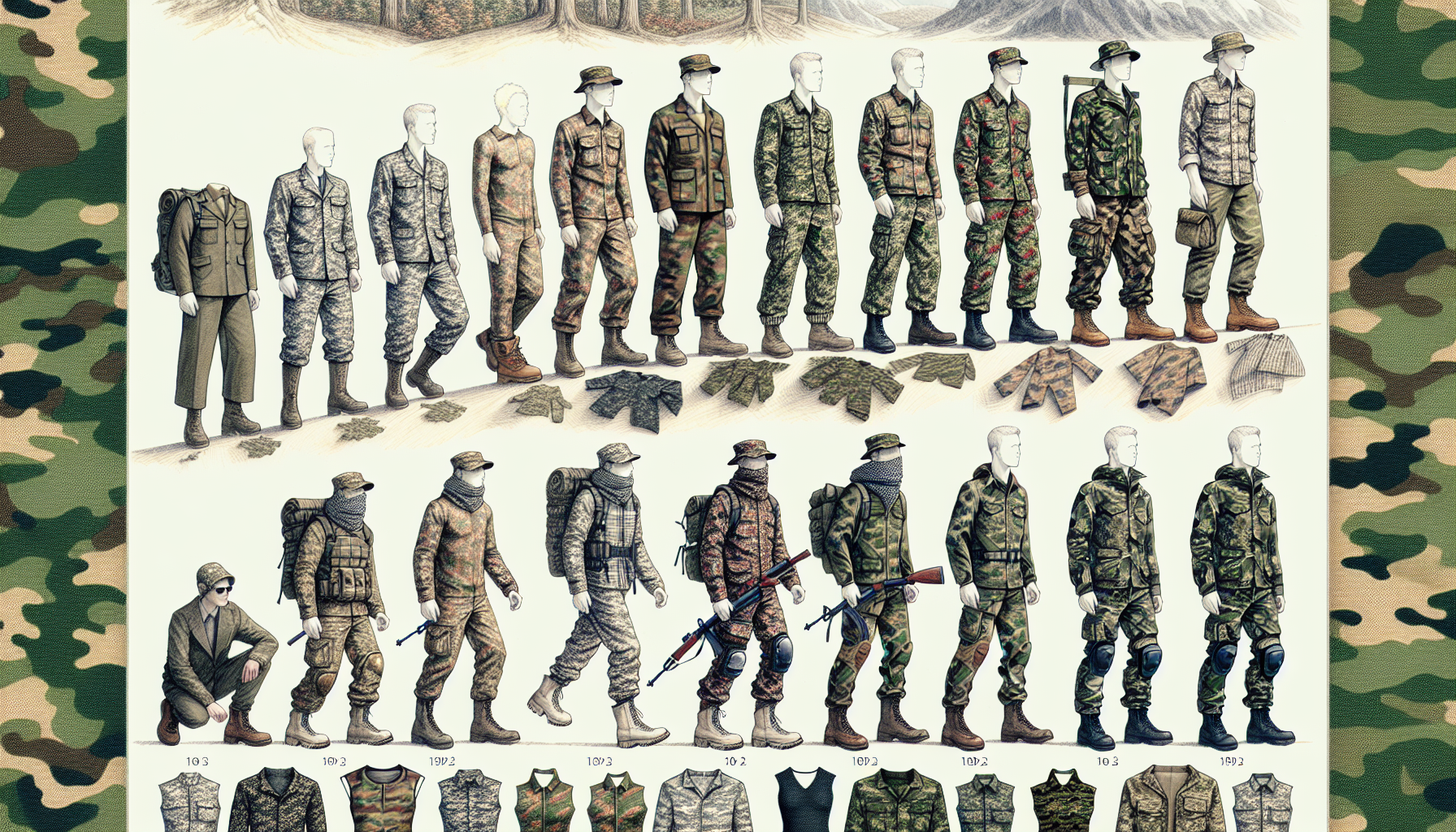 Where Did Camouflage Clothing Fashion Originate?